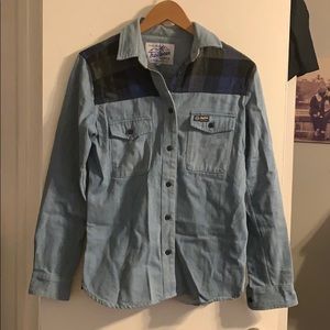 Penfield denim flannel button down